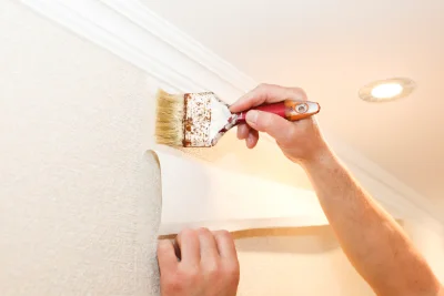 Pose de papier peint à Balloy — revêtements muraux et toiles de verre